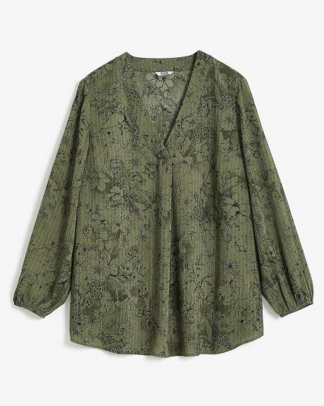 Blouse tunique avec manches ballons