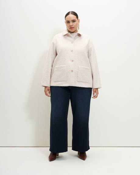 Solid Trucker Shacket - Addition Elle