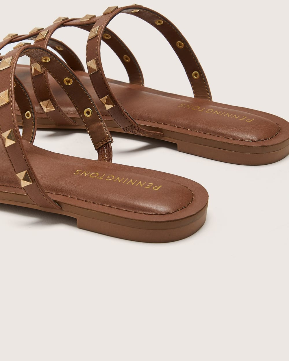 Extra Wide Width, Cage Studded Sandals Penningtons