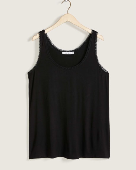 Responsible Tank Top With Lace Trim - In Every Story