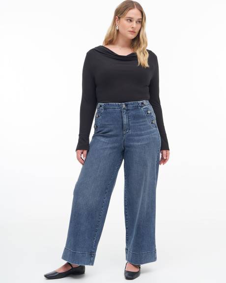 Responsible, High-Waisted Ultra Wide-Leg Sailor Jeans - Addition Elle
