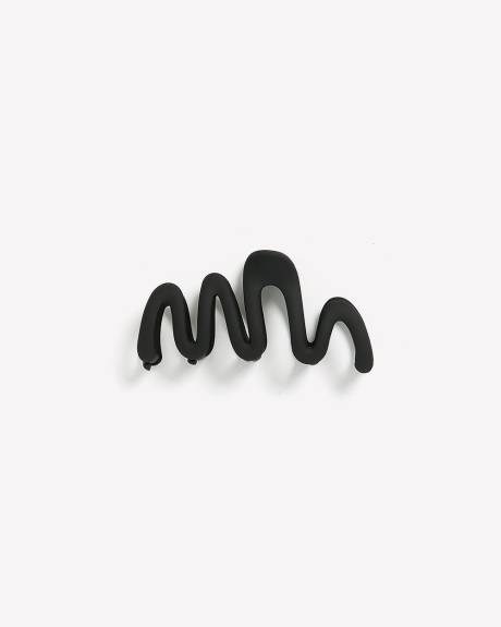 Black Zigzag Hair Claw