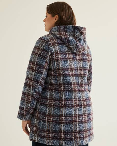 Responsible, Plaid Coat with Hood
