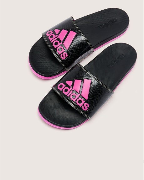 Sandale Adilette Comfort avec logo fuschia, taille régulière - adidas