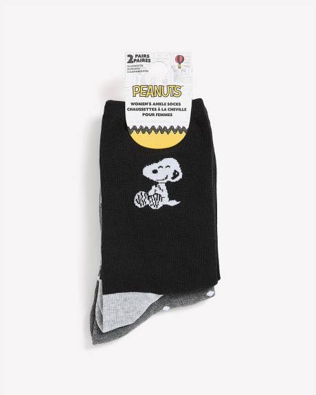 Snoopy Crew Socks, Set of 2