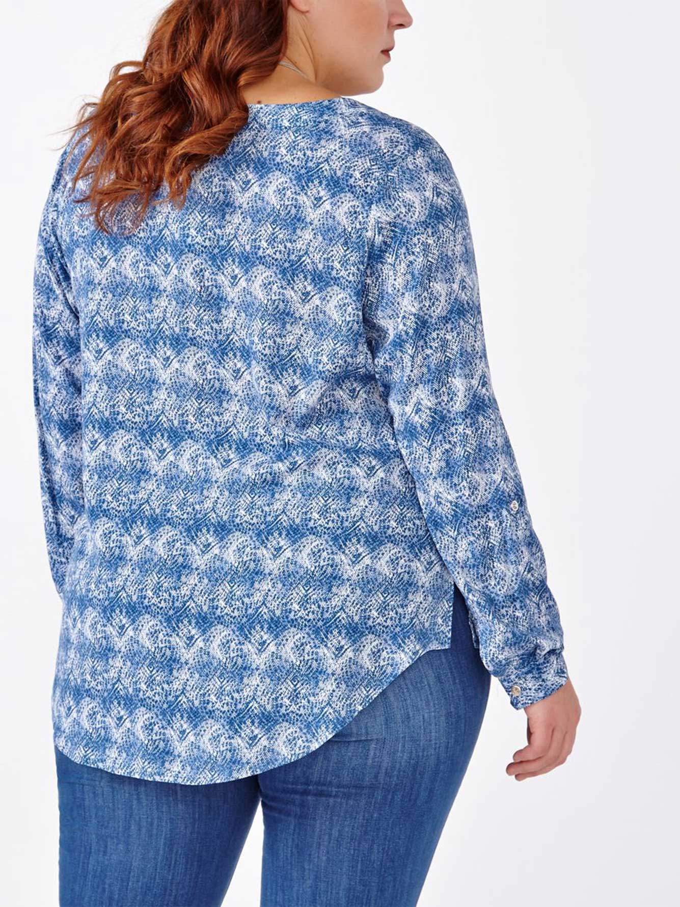 d/c JEANS Long Sleeve Printed Blouse Penningtons
