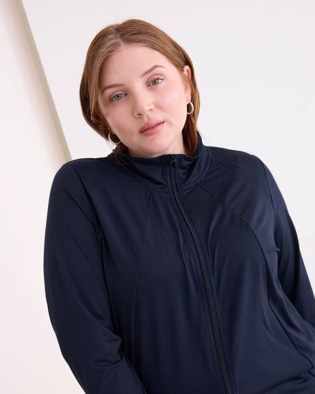 Mock Neck Zipped Jacket - Active Zone