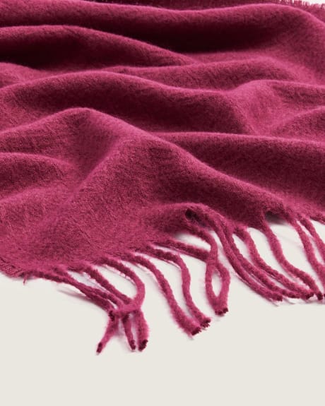 Woven Scarf with Fringes