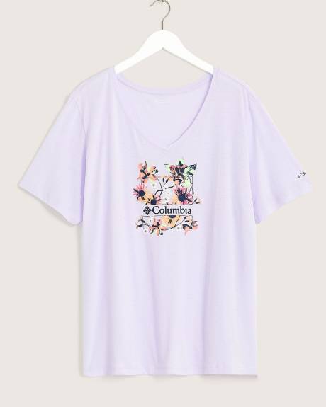 Bluebird Day Relaxed V-Neck Tee - Columbia