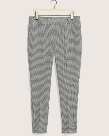 Savvy Fit Skinny-Leg Pant with Houndstooth Pattern