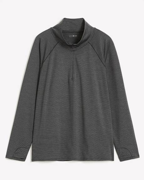 Half-Zip Mock-Neck Pull-Over - Active Zone