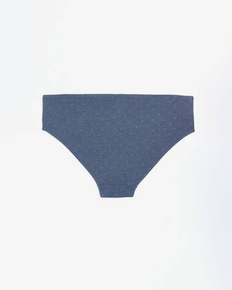 Culotte échancrée en coton à motif de losanges à pois - ti Voglio