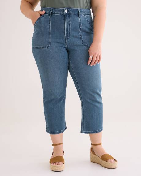 Jean écourté à jambe droite, coupe 1948, tissu responsable - d/C JEANS