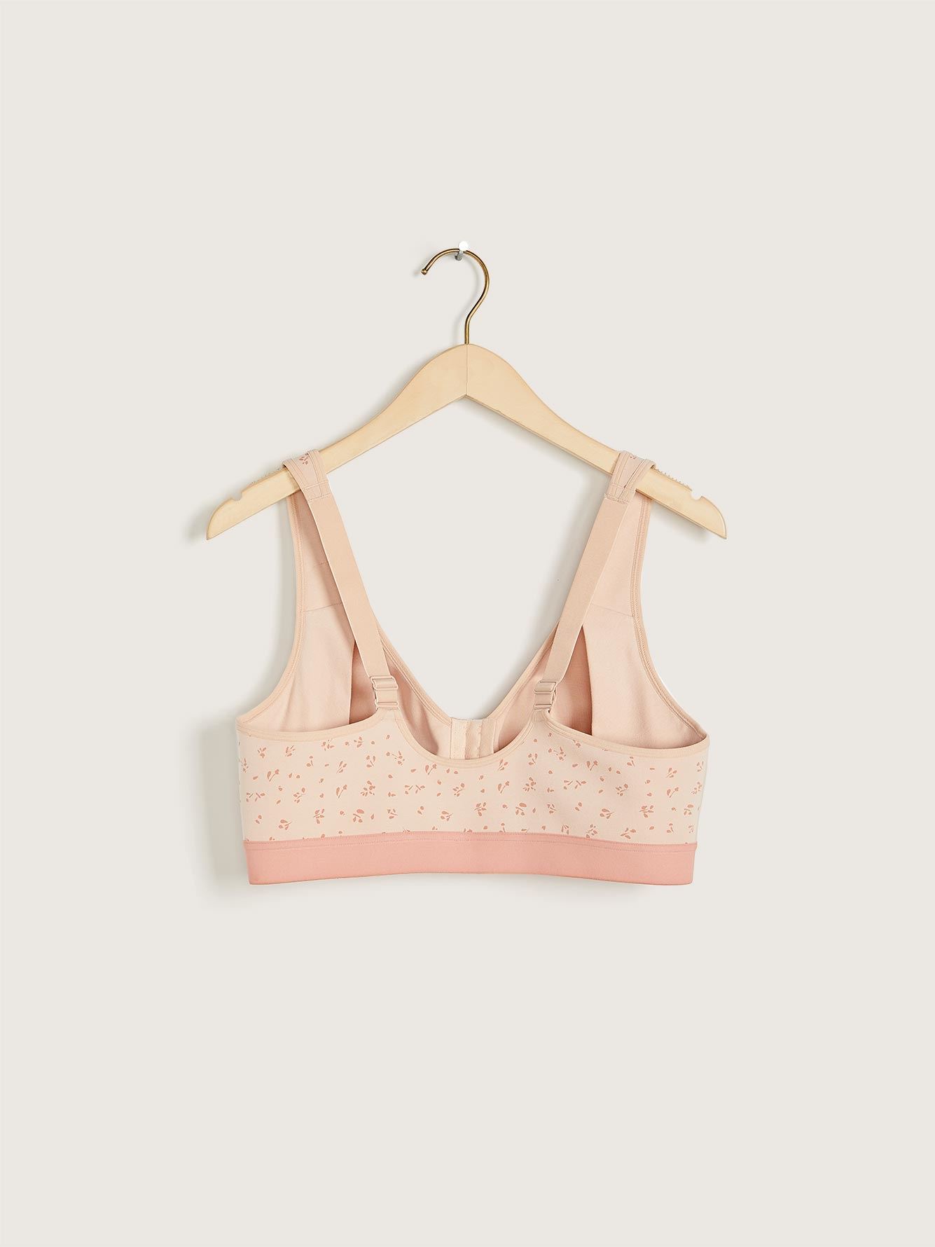 Wirefree Cotton Bra with Front Closure Penningtons