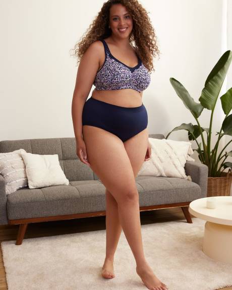 Culotte classique sans coutures avec motif à losanges et détail ornemental - ti Voglio