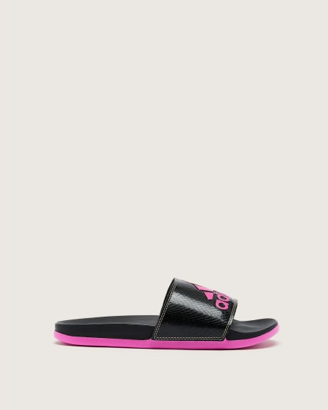 Sandale Adilette Comfort avec logo fuschia, taille régulière - adidas