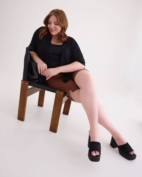 Responsible, Short-Sleeve Overpiece with Decorative Trim
