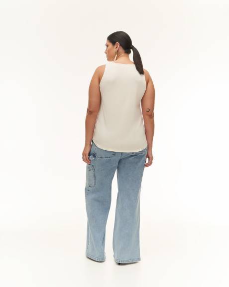 Ribbed Knit Racer Back Cami - Addition Elle