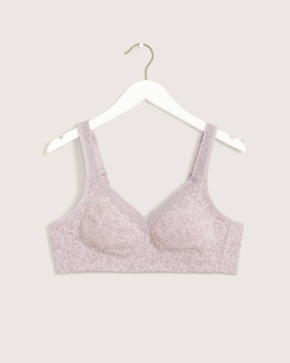 Fuller Figure Firm Support Wirefree Bra - Soft Rose