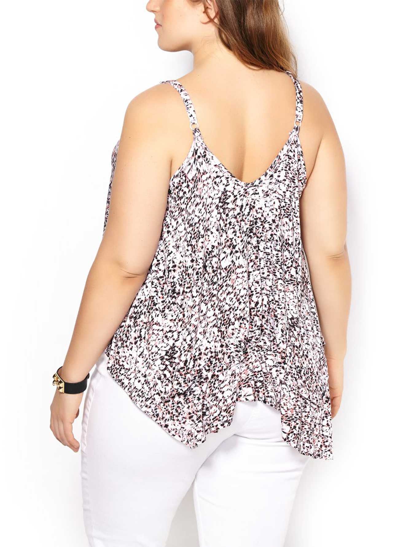 Sleeveless Printed Tiered Top Penningtons