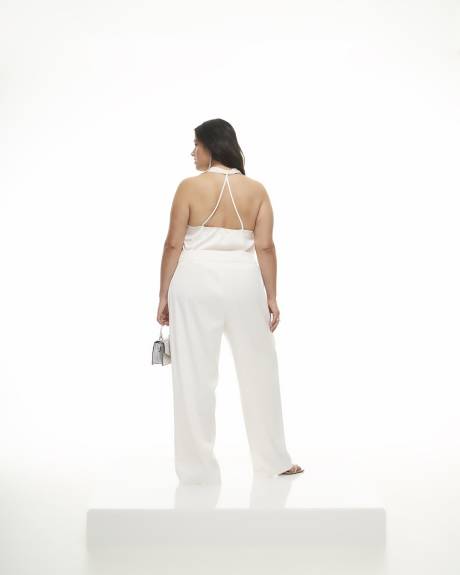 White Straight-Leg Pant - Addition Elle