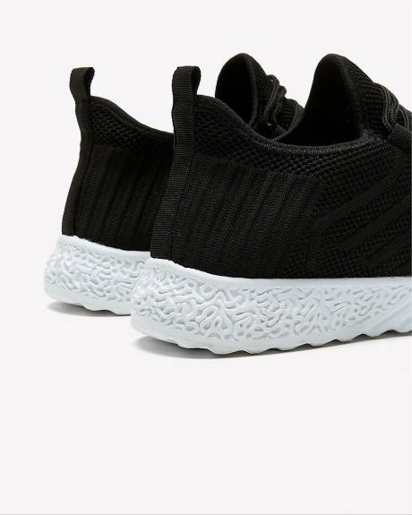 Wide Width, Knit Sneaker with Breathable and Washable Insole