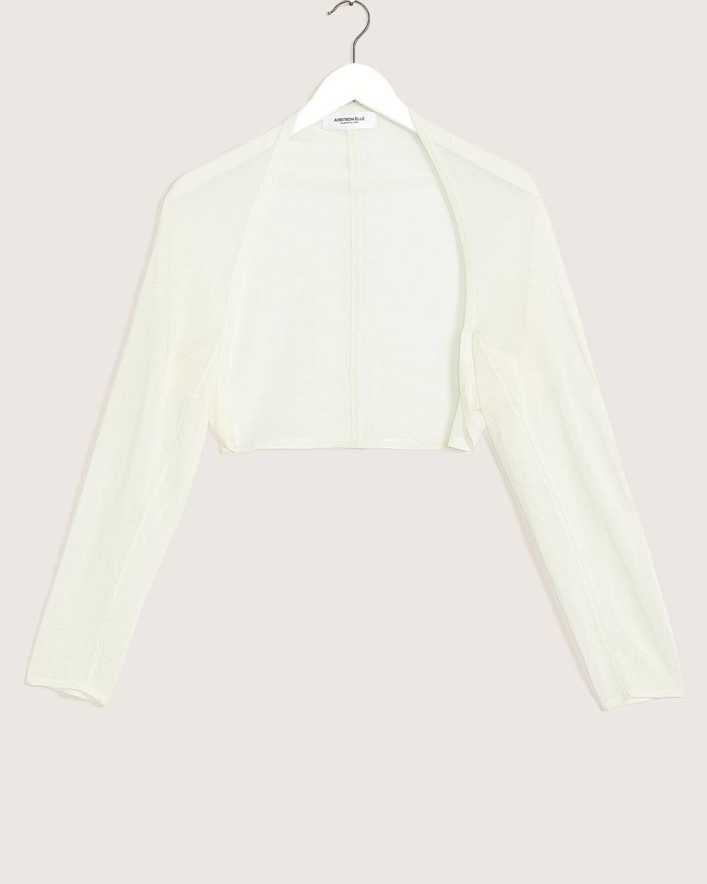 White bolero cardigan hotsell