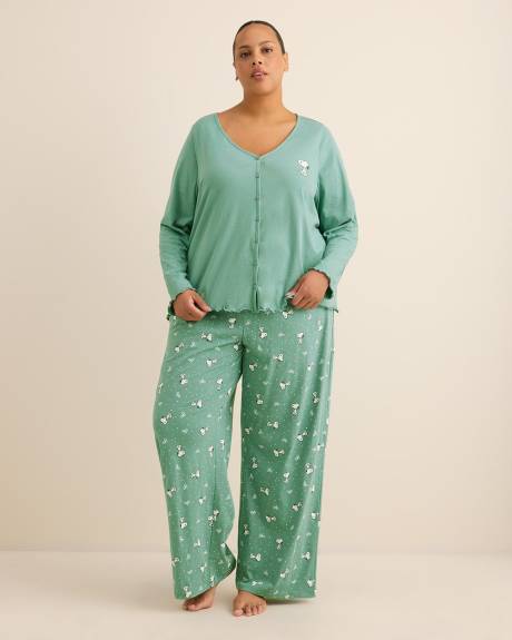Snoopy Long-Sleeve Pyjama Cardigan - ti Voglio