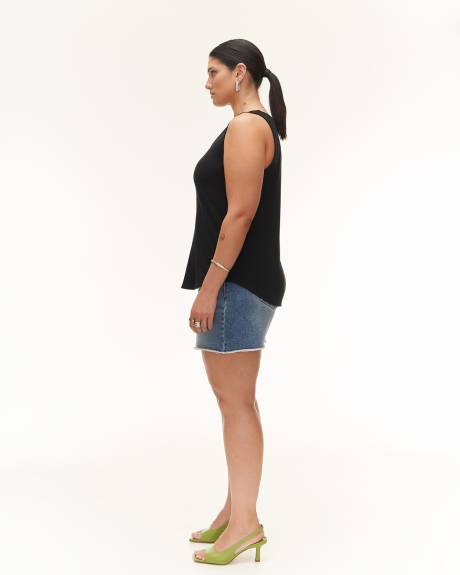 Ribbed Knit Racer Back Cami - Addition Elle