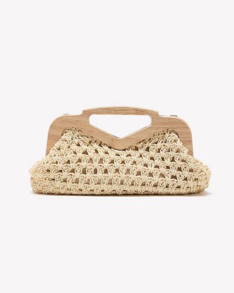 Pochette en corde tissée avec poignée