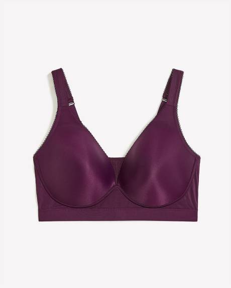 Purple Wireless Padded T-Shirt Bra - ti Voglio