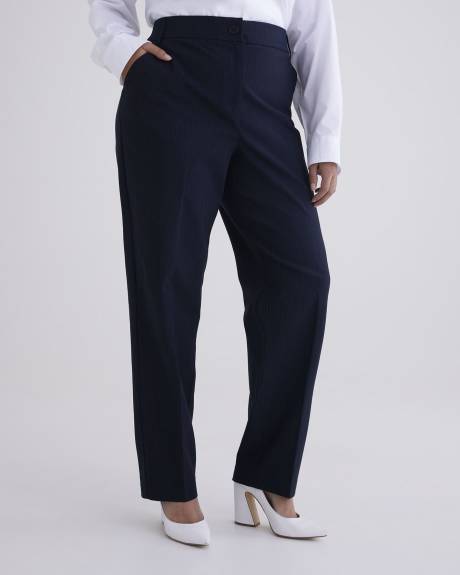 Curvy-Fit High-Rise Straight-Leg Pant