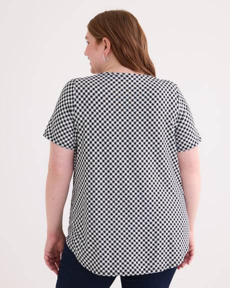 T-shirt coupe moderne à col dégagé, tissu responsable - Essentiels PENN.