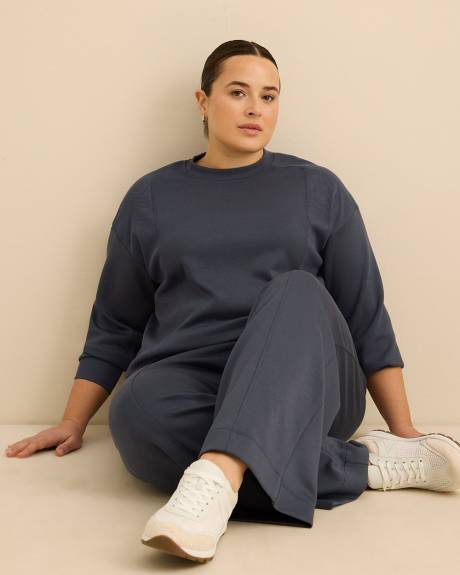 Responsible, High-Rise Wide-Leg Scuba Pants - Active Zone