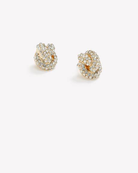 Rhinestone Studded Earrings