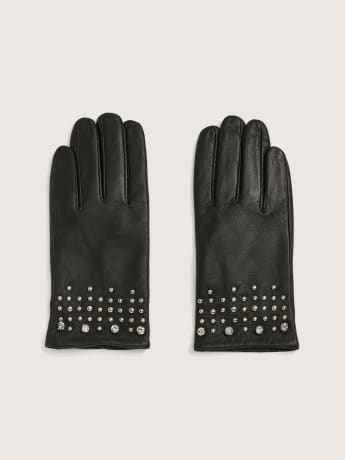 Gants en cuir avec rivets - In Every Story