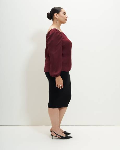 Swing Blouse with Back Chain - Addition Elle