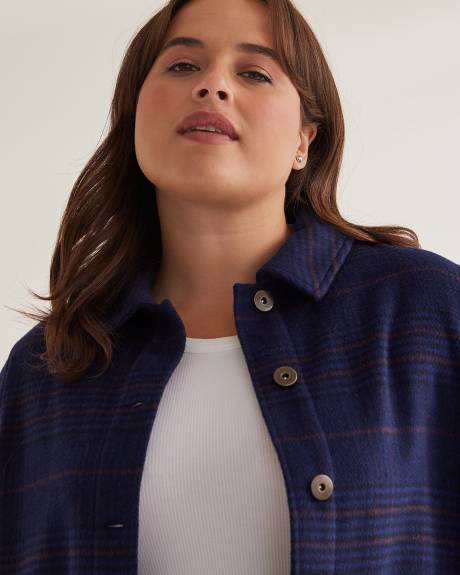 Plaid Buttoned-Down Shacket