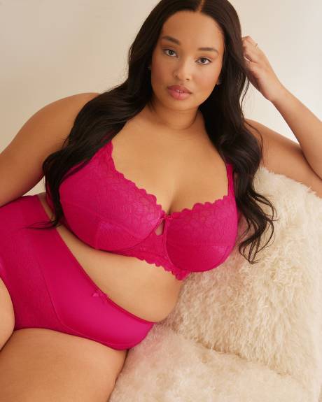 Cut & Sew Unlined Underwire Lace Bra - D&eacute;esse Collection