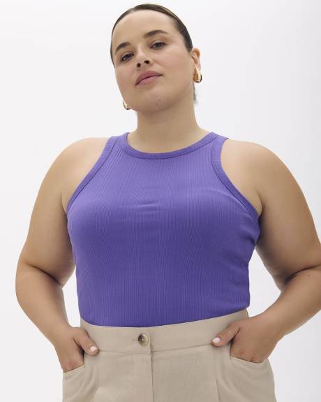 Camisole côtelée à encolure licou - Addition Elle - Essentiels PENN.