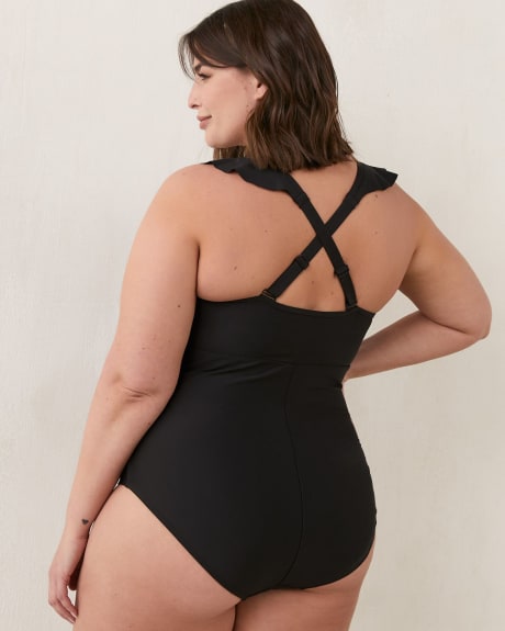 One-Piece Swimsuit With Ruffles - In Every Story