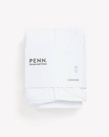 Legging capri blanc avec ourlet tulipe - Essentiels PENN.