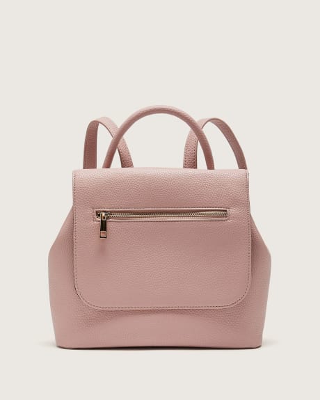 Back Pack With Flap Closure