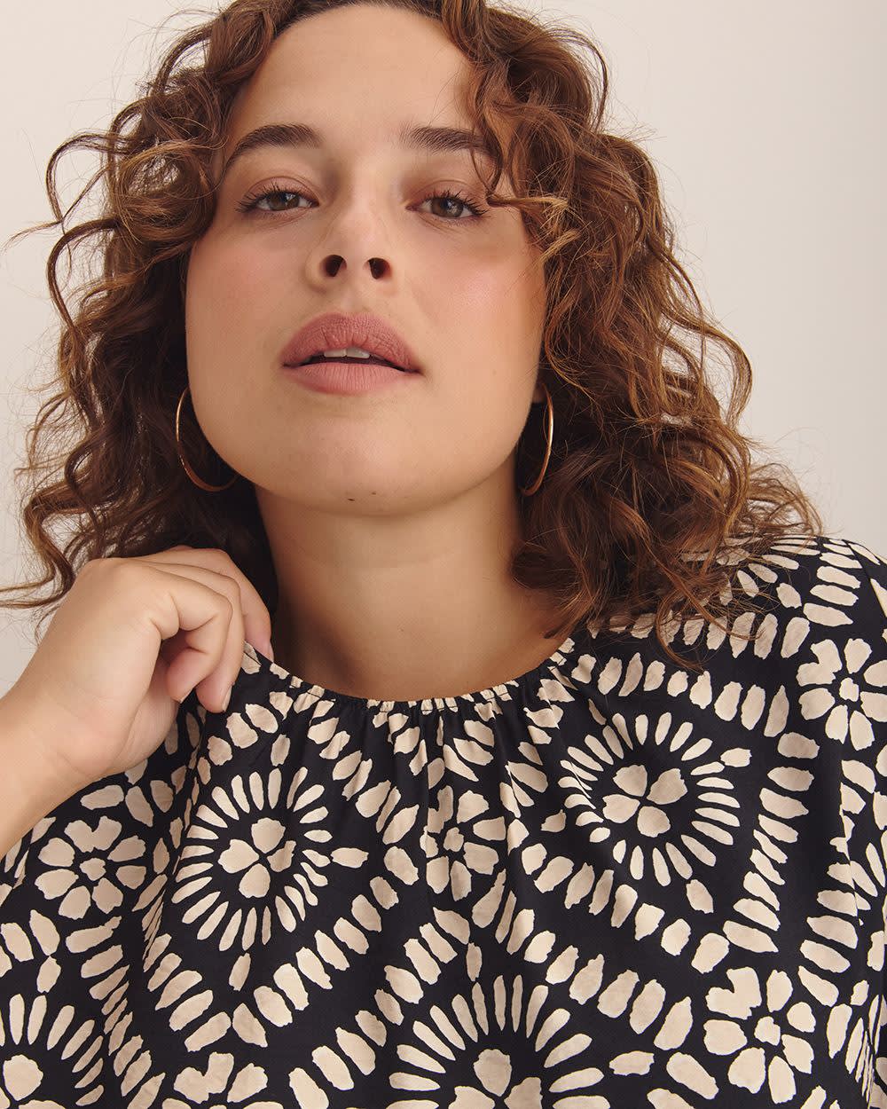 Bubble-Hem Blouse Bubble-Hem Blouse