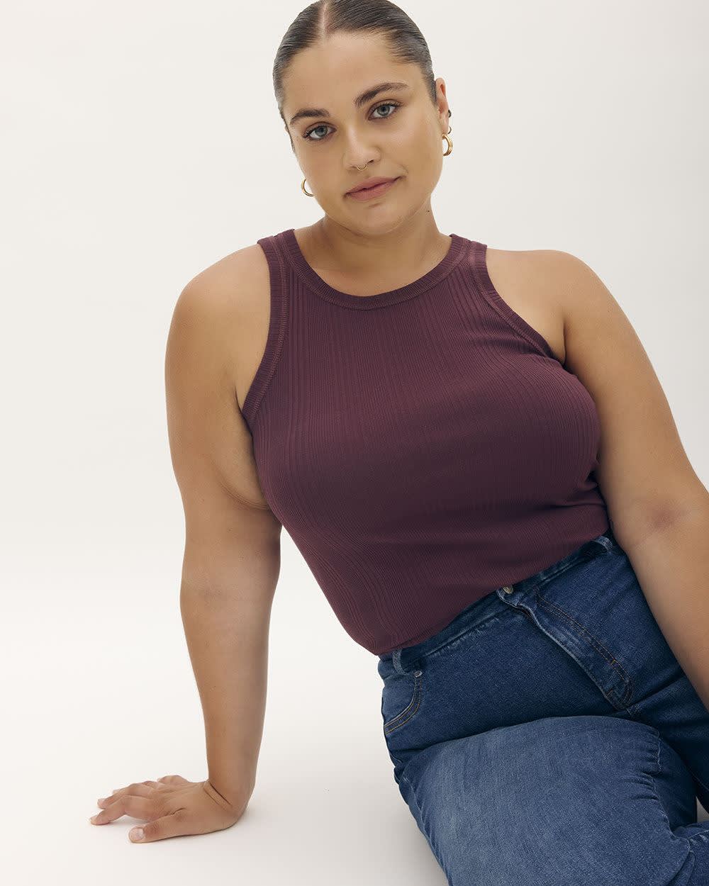 Rib Knit Halter Cami - Addition Elle - PENN. Essentials