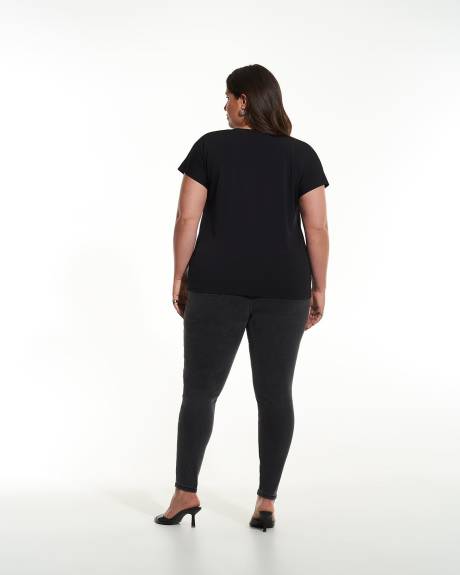 Haut en tricot à épaules basses avec col en V - Addition Elle