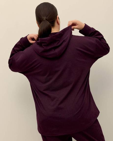 Sweatshirt à demi-zip avec capuche - Active Zone