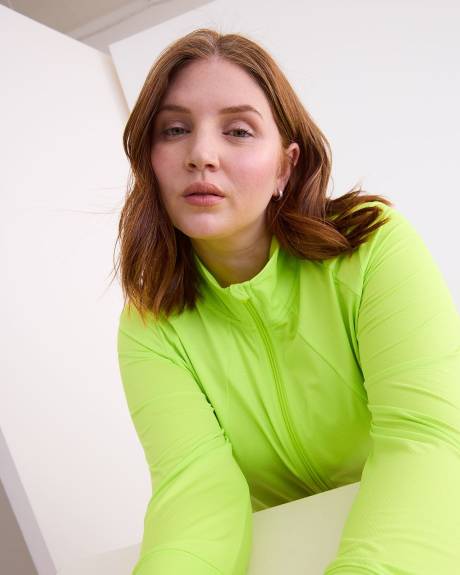Mock Neck Zipped Jacket - Active Zone