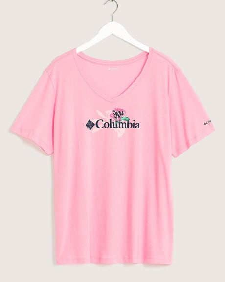 Bluebird Day Relaxed V-Neck Tee - Columbia