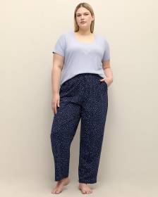 Heart-Print Knit Pyjama Pant - ti Voglio